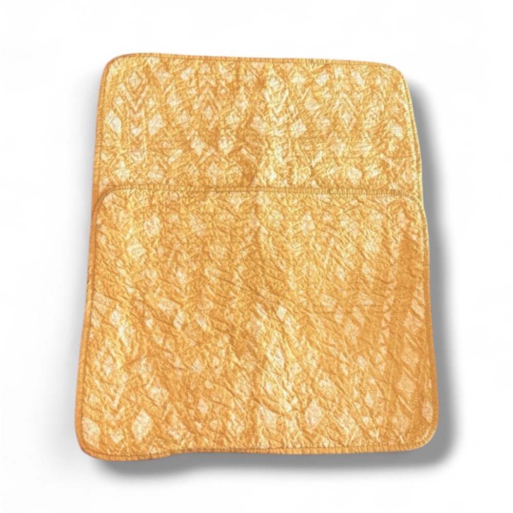 Yellow Boho Quilted Pillow Cases set of 2